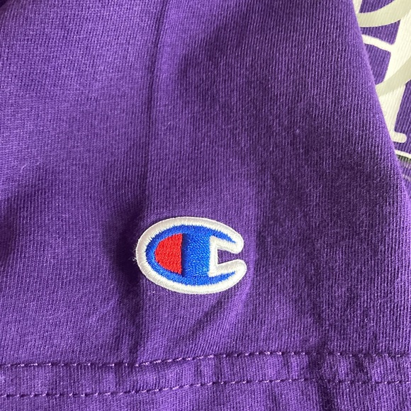 Unisex EUC Champion Purple 2XL TCU Football T Shirt - Picture 5 of 9